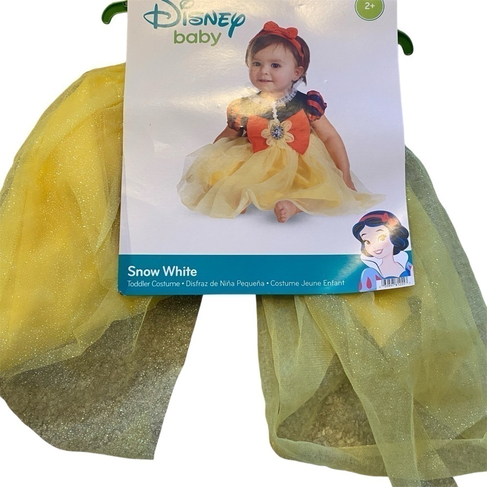 Disney Baby Snow White Costume NEW 2T Large Red Bow Halloween Parks Land World - Picture 1 of 5